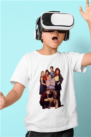 Married with Children Baskılı Beyaz Unisex Çocuk Tişört