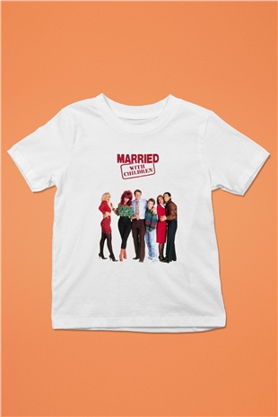 Married with Children Baskılı Beyaz Unisex Çocuk Tişört