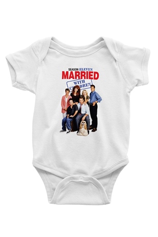 Married with Children Beyaz Bebek Body - Zıbın