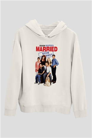 Married with Children Beyaz Unisex Hoodie