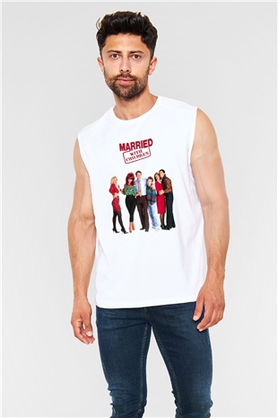 Married with Children Beyaz Unisex Kolsuz Tişört