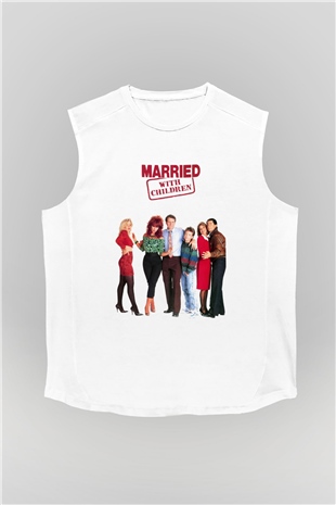 Married with Children Beyaz Unisex Kolsuz Tişört