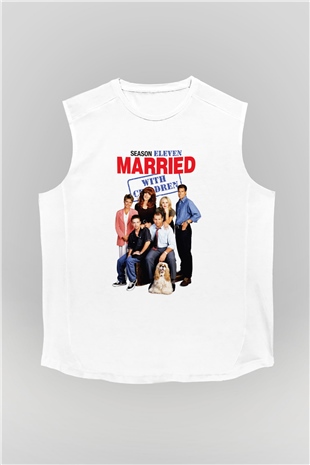 Married with Children Beyaz Unisex Kolsuz Tişört