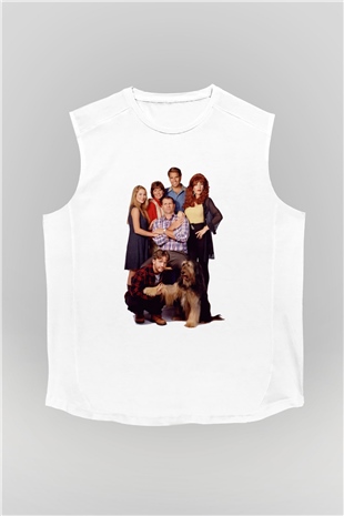 Married with Children Beyaz Unisex Kolsuz Tişört