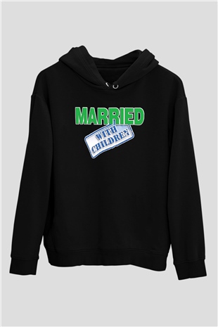 Married with Children Siyah Unisex Hoodie