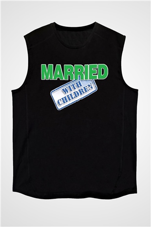 Married with Children Siyah Unisex Kolsuz Tişört