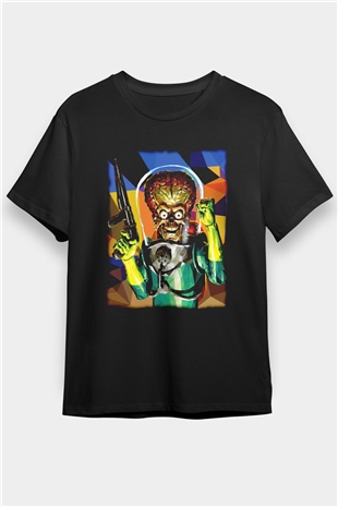 Mars Attacks Siyah Unisex Tişört