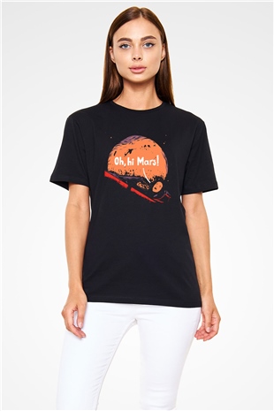 Mars Siyah Unisex Tişört T-Shirt - TişörtFabrikası