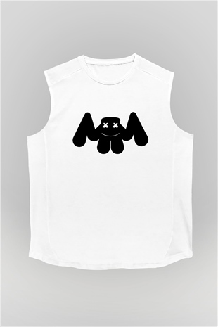 Marshmello Beyaz Unisex Kolsuz Tişört