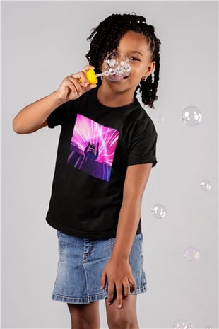 Marshmello Siyah Unisex Çocuk Tişört