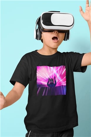 Marshmello Siyah Unisex Çocuk Tişört