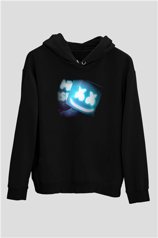 Marshmello Siyah Unisex Hoodie