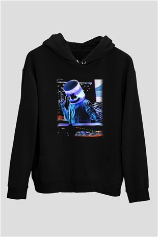 Marshmello Siyah Unisex Hoodie