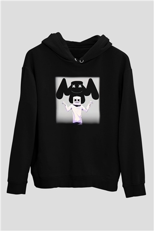 Marshmello Siyah Unisex Hoodie