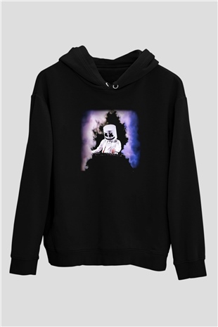 Marshmello Siyah Unisex Hoodie