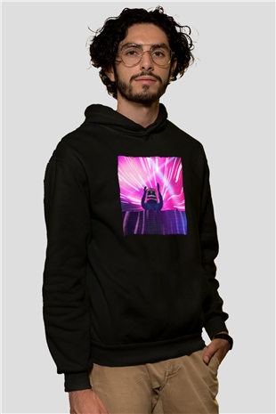 Marshmello Siyah Unisex Kapüşonlu Sweatshirt