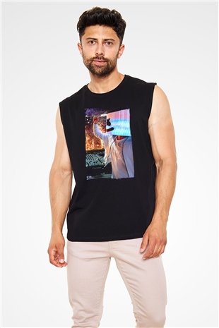 Marshmello Siyah Unisex Kolsuz Tişört