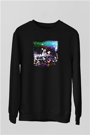 Marshmello Siyah Unisex Sweatshirt
