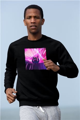 Marshmello Siyah Unisex Sweatshirt
