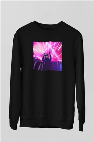 Marshmello Siyah Unisex Sweatshirt