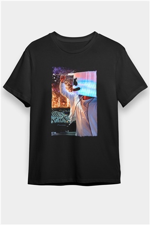Marshmello Siyah Unisex Tişört T-Shirt - TişörtFabrikası