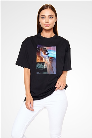 Marshmello Siyah Oversize Tişört Oversize T-shirt - TişörtFabrikası