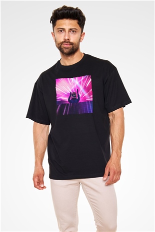 Marshmello Siyah Oversize Tişört Oversize T-shirt - TişörtFabrikası