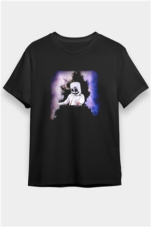 Marshmello Siyah Unisex Tişört T-Shirt - TişörtFabrikası