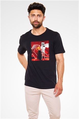 Marshmello Siyah Unisex Tişört T-Shirt - TişörtFabrikası