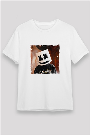 MarshmelloBaskılı Beyaz Tişört