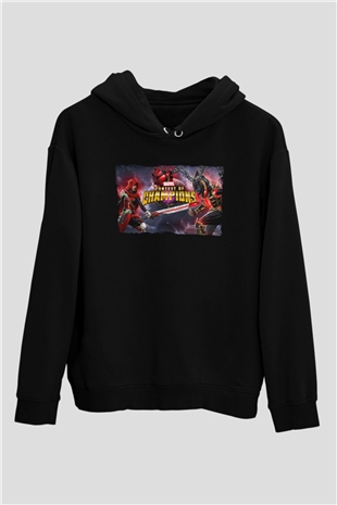 Marvel Contest of Champions Siyah Unisex Hoodie