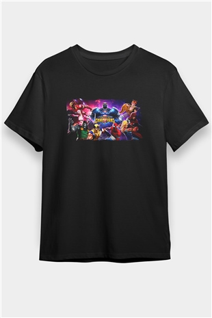 Marvel Contest of Champions Siyah Unisex Tişört T-Shirt