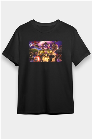 Marvel Contest of Champions Siyah Unisex Tişört T-Shirt