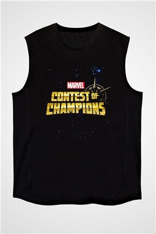 Marvel Contest of Champions Siyah Unisex Kolsuz Tişört