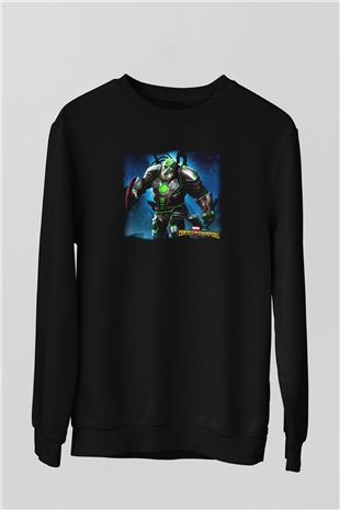Marvel Contest of Champions Siyah Unisex Sweatshirt