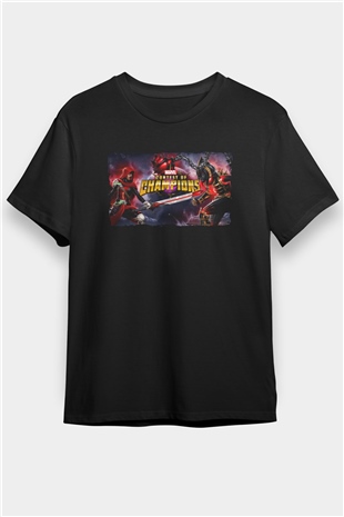 Marvel Contest of Champions Siyah Unisex Tişört T-Shirt