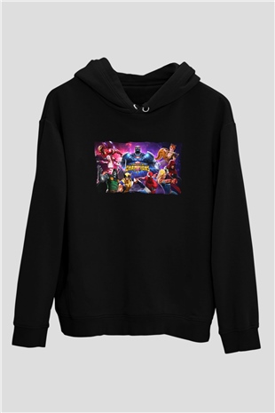 Marvel Contest of Champions Siyah Unisex Hoodie