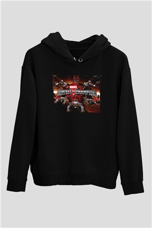 Marvel Contest of Champions Siyah Unisex Hoodie