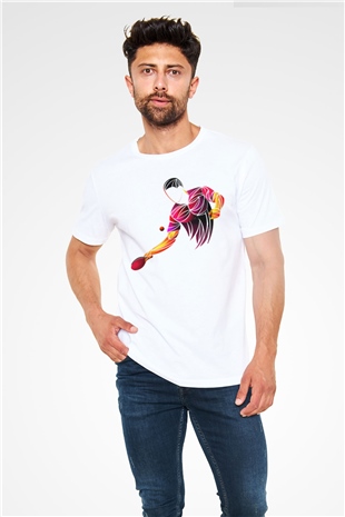 Masa tenisi Beyaz Unisex Tişört T-Shirt - TişörtFabrikası