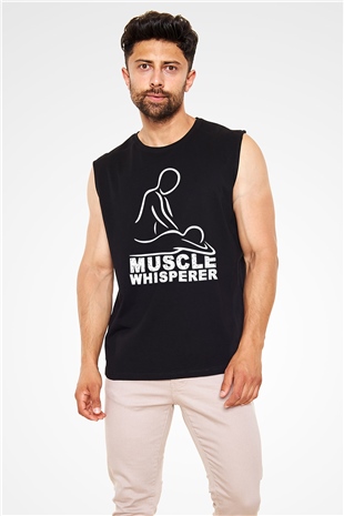 Masör Siyah Unisex Kolsuz Tişört