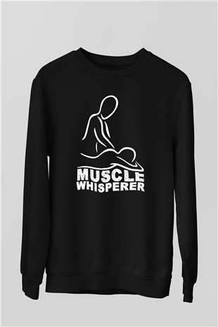 Masör Siyah Unisex Sweatshirt