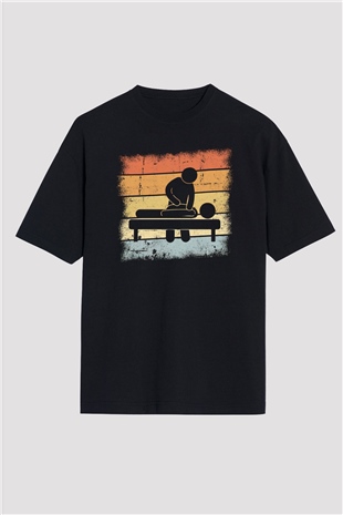 Masör Siyah Oversize Tişört Oversize T-shirt - TişörtFabrikası