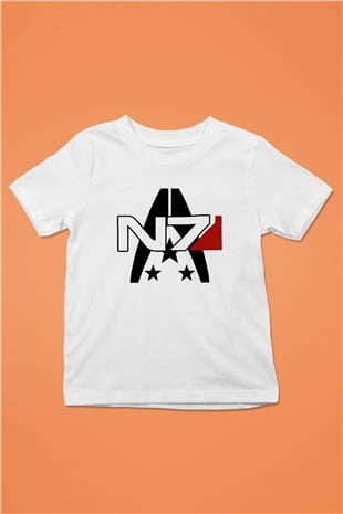 Mass Effect Beyaz Unisex Çocuk Tişört