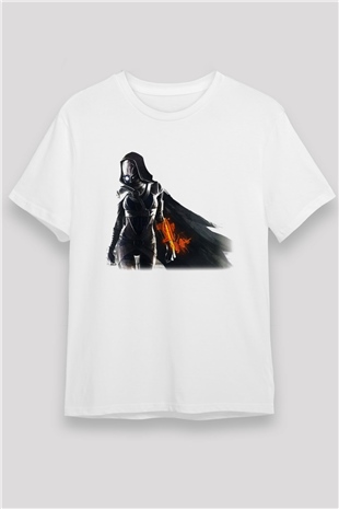 Mass Effect Beyaz Unisex Tişört T-Shirt