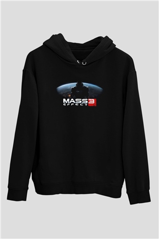Mass Effect Siyah Unisex Hoodie