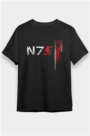 Mass Effect Siyah Unisex Tişört T-Shirt