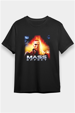 Mass Effect Siyah Unisex Tişört T-Shirt