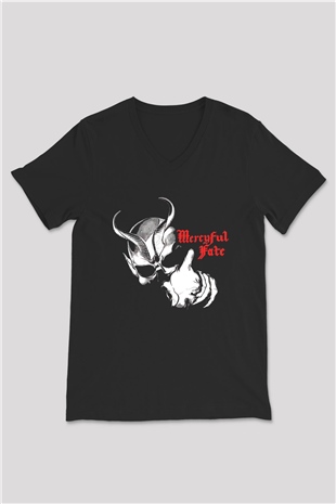 Massive Attack Baskılı Unisex Siyah V Yaka Tişört - Tshirt