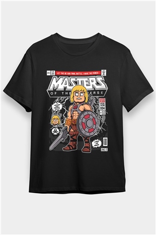 Master Baskılı Unisex Siyah Tişört