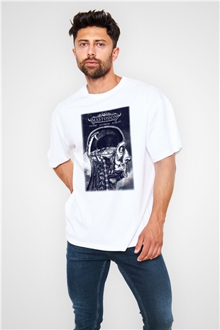 Mastodon Beyaz Unisex Oversize Tişört T-Shirt